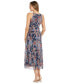 ფოტო #2 პროდუქტის Women's Embellished Floral Metallic Dress