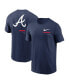 Фото #2 товара Men's Navy Atlanta Braves Over the Shoulder T-shirt