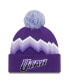 Фото #1 товара Men's Purple Utah Jazz 2023/24 City Edition Cuffed Pom Knit Hat