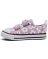 Toddler Girls Chuck Taylor All Star 2V Lo Floral Fastening Strap Casual Sneakers from Finish Line