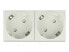 Delock 81325 - CEE 7/3 - White - Acrylonitrile butadiene styrene (ABS) - Plastic - 250 V - 16 A - 45 mm