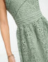 Фото #6 товара Y.A.S Bridesmaid embroidered strappy midi dress in sage