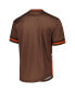 Фото #3 товара Men's Orange Cleveland Browns Jumbotron 3.0 Mesh V-Neck T-shirt