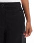 ASOS DESIGN Petite tailored wide leg dad trousers in black Черный, 44 - фото #8