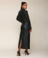 ფოტო #8 პროდუქტის Women's Equestrian-Detail Faux-Leather Maxi Skirt