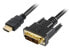 Sharkoon 1m - HDMI/DVI-D - 1 m - HDMI - DVI-D - Male - Male - 1920 x 1080 pixels