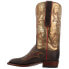 Фото #3 товара Lucchese Taryn Metallic Snip Toe Cowboy Womens Brown Casual Boots CL2540-W8