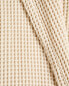 Cotton waffle-texture bathrobe