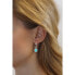 Фото #2 товара silver earrings with natural Turquoise JST14710TU