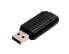 Фото #10 товара Verbatim PinStripe - USB Drive 128 GB - Black - 128 GB - USB Type-A - 2.0 - 10 MB/s - Cap - Black