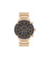 ფოტო #2 პროდუქტის Men's Brushed Gold-Tone Metal Bracelet Watch 46mm