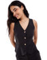 Фото #1 товара Closet London waistcoat co-ord in black