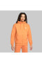 Sportswear Club Fleece Erkek turuncu Polarlı Kapüşonlu Fermuarlı Spor Ceket bv2645