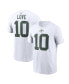 ფოტო #1 პროდუქტის Men's Jordan Love White Green Bay Packers Player Name and Number T-shirt