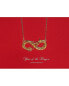 Фото #2 товара Little Sky Stone sterling Silver 14K Gold Plated Infinity Dragon Pendant Necklace