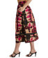 ფოტო #3 პროდუქტის Women's Printed Studded Cotton A-Line Skirt