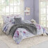 Фото #6 товара Full/Queen Teen Modern Luxe Floral Comforter Set Pink/Gray/Blue - Makers