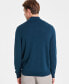 Фото #2 товара Men's Long-Sleeve Half-Zip Merino Sweater, Created for Macy's