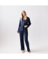 ფოტო #1 პროდუქტის Women's Long Sleeve Stretch-Knit Viscose from Bamboo Pajama Set