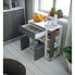 Фото #2 товара Кухонная тележка Eco Trolley меламин ABS Белый/Серый (80 x 39 x 87 cm)