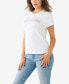 Фото #6 товара Women's Short Sleeve Ombre Crystal Arch Logo T-shirt