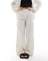 Nobody's Child Misha wide leg trouser co-ord in cream pinstripe