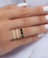 ფოტო #2 პროდუქტის 3-Pc. Set Cubic Zirconia & Enamel Stack Rings in 14k Gold-Plated Sterling Silver