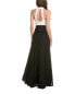 Teri Jon By Rickie Freeman Halter Lace Gown Women's