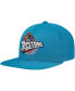 ფოტო #2 პროდუქტის Men's Teal Detroit Pistons Hardwood Classics MVP Team Ground 2.0 Fitted Hat