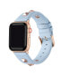Фото #2 товара Ремешок для часов Posh Tech Rebel Голубая Натуральная Кожа и Браслет с Шипами для Apple Watch, 42мм-44мм