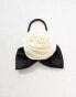 Фото #3 товара ASOS DESIGN hair tie with corsage detail in black