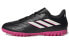Фото #1 товара Футбольные кроссовки Adidas Copa Pure.4 TF для мужчин и женщин, черно-бело-розовые.