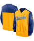 Men's Royal, Gold Milwaukee Brewers Cooperstown Collection V-Neck Pullover
