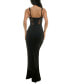 Фото #3 товара Juniors' Illusion Lace Corset Gown