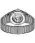 ფოტო #3 პროდუქტის Men's Candor Auto Automatic Ionic Plated Gray Steel Watch 41mm