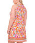 Фото #9 товара Plus Size Paisley-Print Keyhole Shift Dress