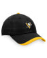Фото #3 товара Men's Black Pittsburgh Penguins Authentic Pro Rink Pinnacle Adjustable Hat