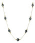 Фото #1 товара Black Tahitian Pearl (8-9mm) Necklace in 14k White or Yellow Gold