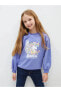 Фото #1 товара LCW Kids Bisiklet Yaka Baskılı Uzun Kollu Kız Çocuk Sweatshirt