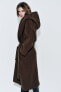Фото #15 товара Пальто из смесовой шерсти manteco с капюшоном — zw collection ZARA