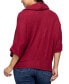 Фото #2 товара Women's Cowl Neck Dolman Sleeve Sweater Top