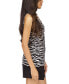 ფოტო #9 პროდუქტის Women's Zebra-Print Button-Front Sleeveless Top