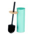 Toilet Brush Mint Metal Bamboo Plastic 9,5 X 27 X 9,5 cm (6 Units)