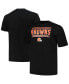 Фото #1 товара Men's Black Cleveland Browns Big Tall Pop T-Shirt