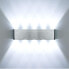 HAWEE Modern LED Wall Light Indoor Wall Lamp LED Up Down Aluminium for Bedroom, Hallway, Living Room, Stairs, KTV, 10 W Warm White [Energy Class F]