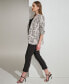 Women's Printed Stretch Twill Long-Sleeve Blazer