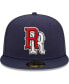 Фото #3 товара Men's Navy Round Rock Express Authentic Collection Road 59FIFTY Fitted Hat