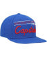 ფოტო #3 პროდუქტის Men's Blue Washington Capitals Retro Lock Up Snapback Hat