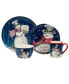 Snowman Greetings 16 Pc. Dinnerware Set, Service for 4