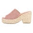 Фото #3 товара Corkys Solstice Wedge Womens Pink Casual Sandals 41-0260-BLSH
